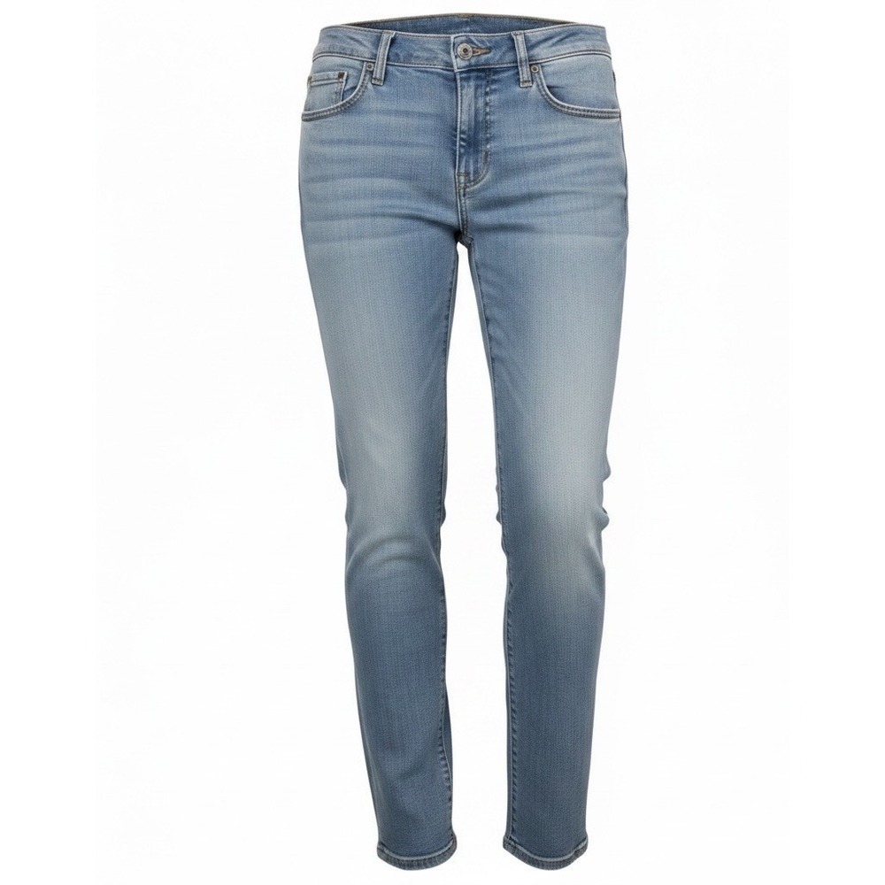 Rag & Bone The Dre Low-Rise Slim Boyfriend Straight Light Wash Distressed USA 29